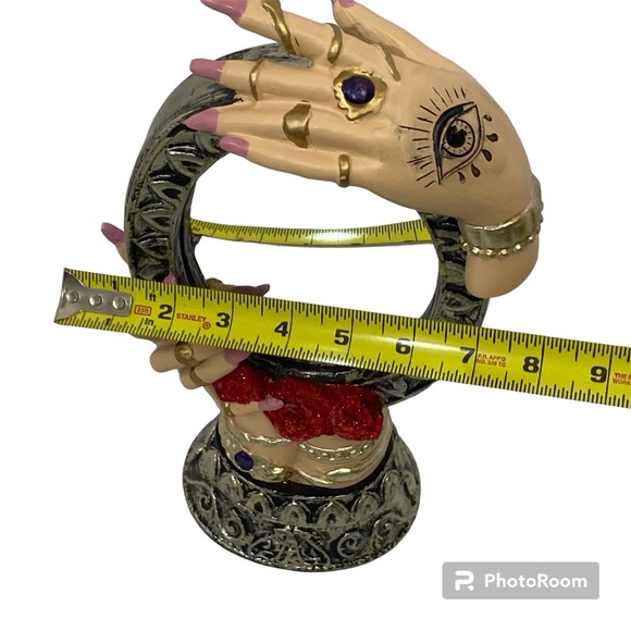 Fortune teller mirror with red roses oddity hallows Eve - Picture 11 of 12